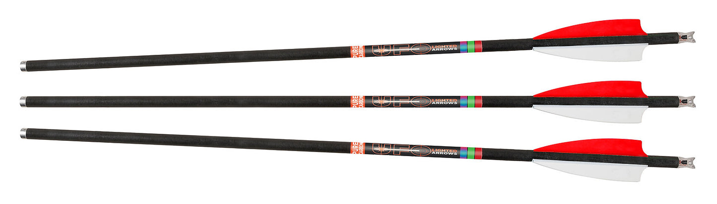 UFO 20" Bolts with Red Lighted Nocks