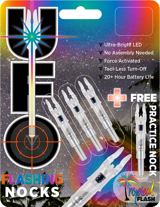 UFO .244 Tropical Flash Lighted Nocks