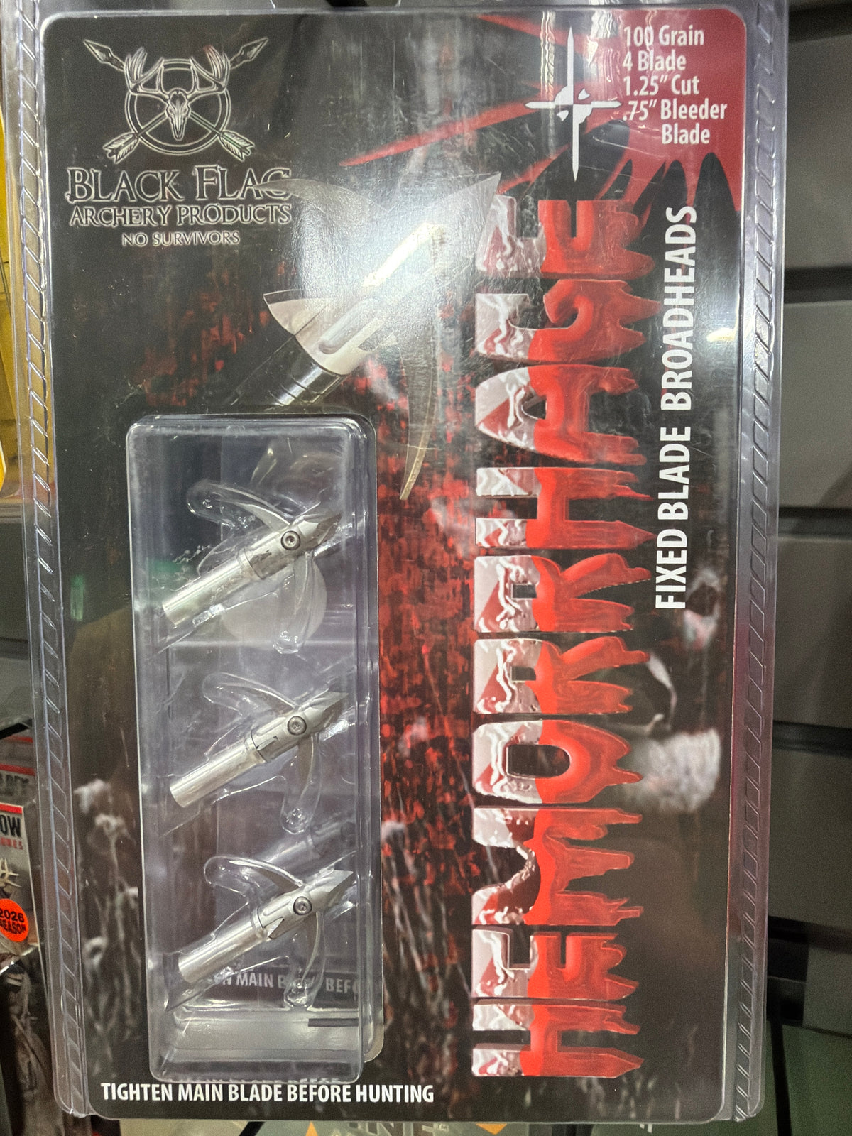 100 grain Hemorrhage fixed blade broadhead