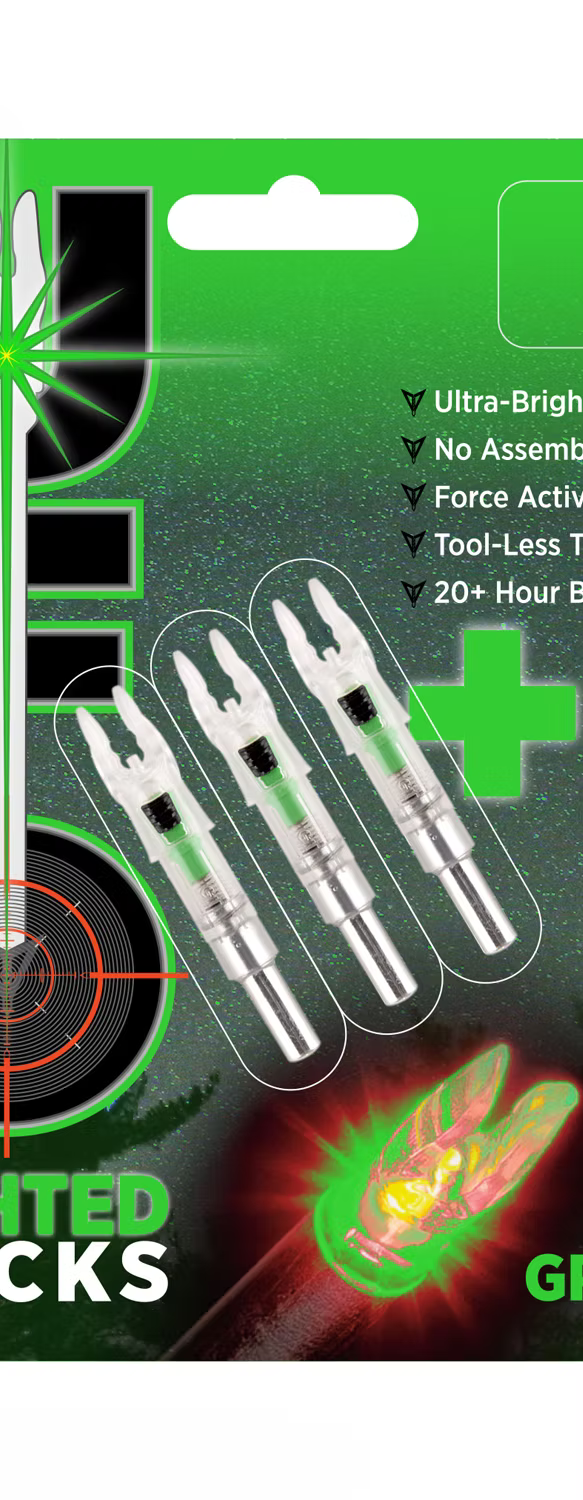 UFO Lighted Nocks Green .246